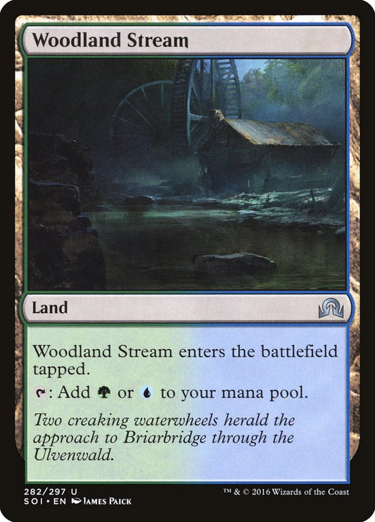 This Is An Image Of The Magic The Gathering Card Woodland Stream From The Set Commander Legends - Designed By Artist Efflam Mercier