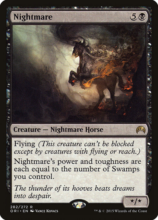 This Is An Image Of The Magic The Gathering Card Nightmare From The Set Welcome Deck 2017 - Designed By Artist Vance Kovacs