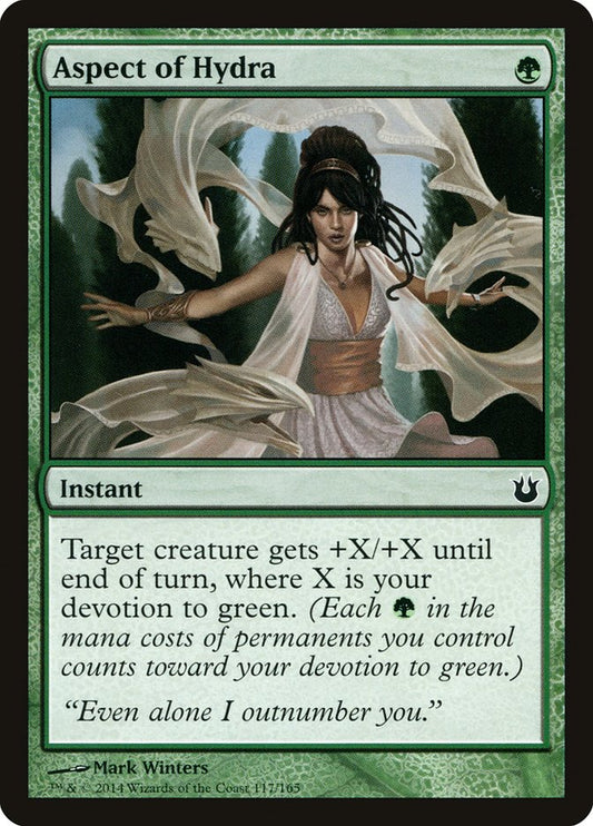 This Is An Image Of The Magic The Gathering Card Aspect of Hydra From The Set Born of the Gods - Designed By Artist Mark Winters