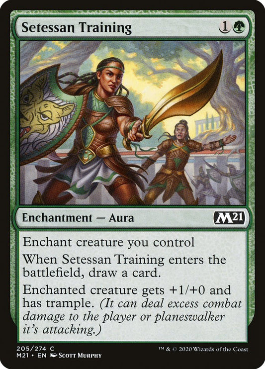 This Is An Image Of The Magic The Gathering Card Setessan Training From The Set Core Set 2021 - Designed By Artist Scott Murphy