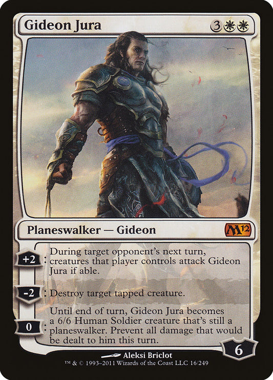 This Is An Image Of The Magic The Gathering Card Gideon Jura From The Set Commander Masters - Designed By Artist Aleksi Briclot
