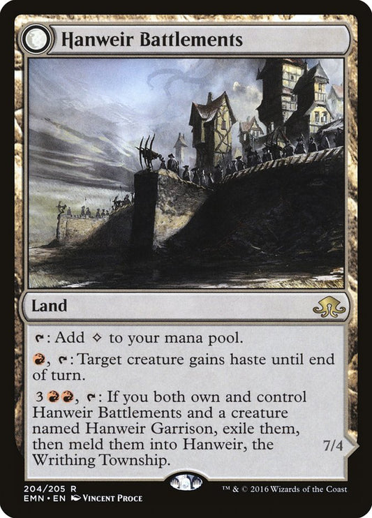 This Is An Image Of The Magic The Gathering Card Hanweir Battlements From The Set Innistrad Remastered - Designed By Artist Vincent Proce