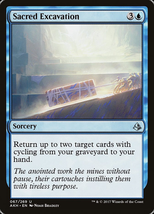 This Is An Image Of The Magic The Gathering Card Sacred Excavation From The Set Amonkhet - Designed By Artist Noah Bradley