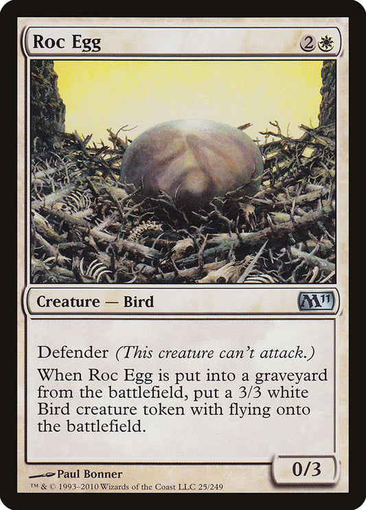 This Is An Image Of The Magic The Gathering Card Roc Egg From The Set Commander 2019 - Designed By Artist Paul Bonner