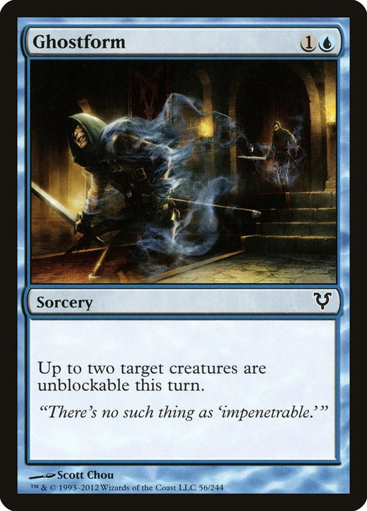 This Is An Image Of The Magic The Gathering Card Ghostform From The Set Core Set 2019 - Designed By Artist Scott Chou