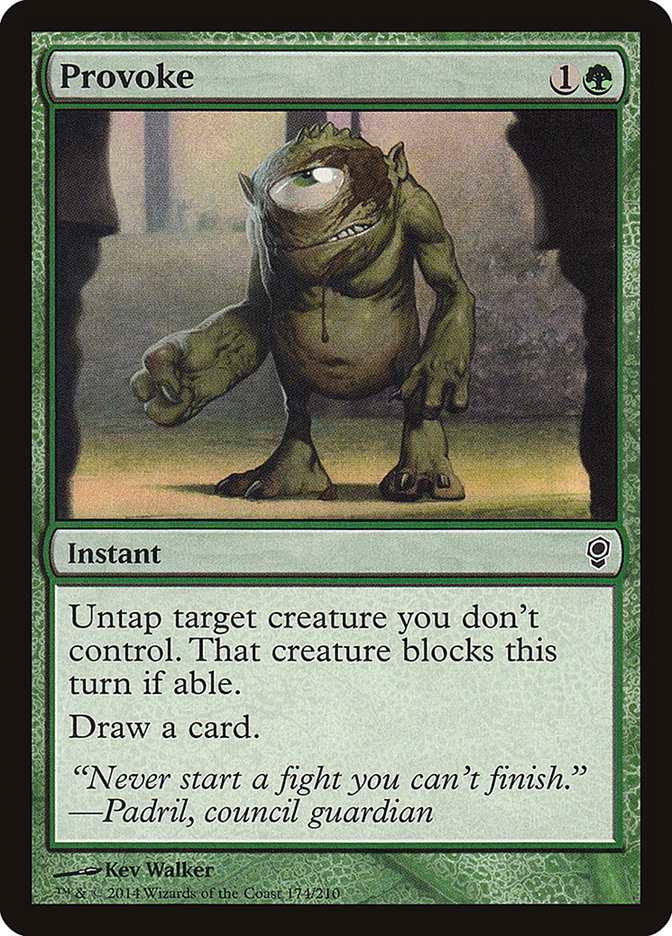 This Is An Image Of The Magic The Gathering Card Provoke From The Set Tempest Remastered - Designed By Artist Terese Nielsen