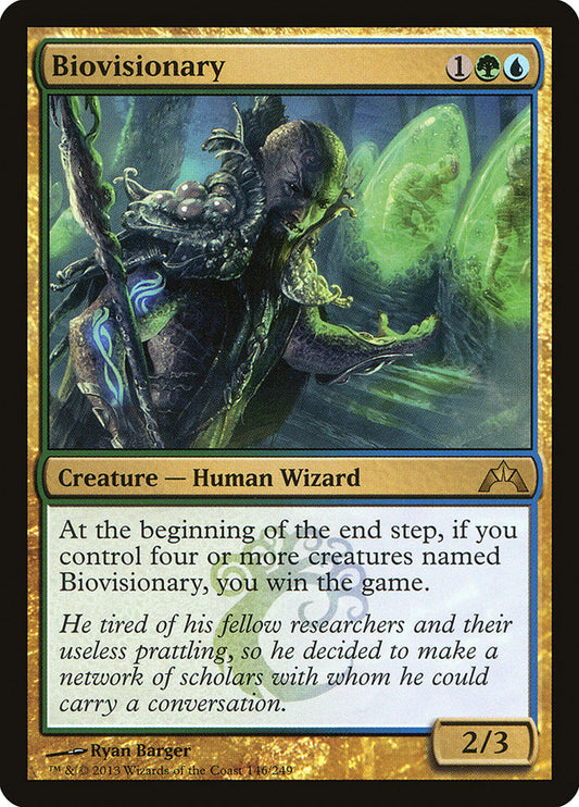 This Is An Image Of The Magic The Gathering Card Biovisionary From The Set Gatecrash - Designed By Artist Ryan Barger
