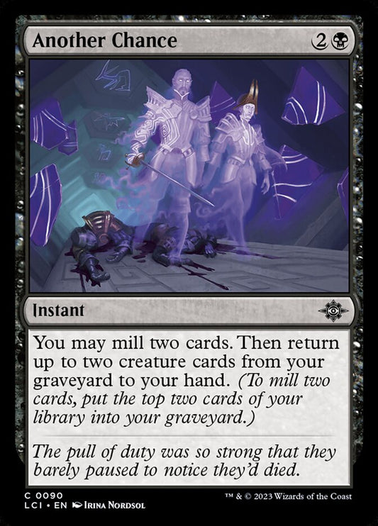 This Is An Image Of The Magic The Gathering Card Another Chance From The Set The Lost Caverns of Ixalan - Designed By Artist Irina Nordsol