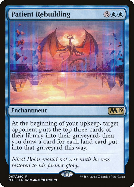 This Is An Image Of The Magic The Gathering Card Patient Rebuilding From The Set Core Set 2019 - Designed By Artist Magali Villeneuve