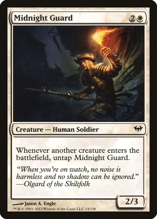 This Is An Image Of The Magic The Gathering Card Midnight Guard From The Set Battlebond - Designed By Artist Jason A. Engle
