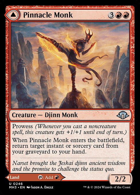 Pinnacle Monk // Mystic Peak - FOIL