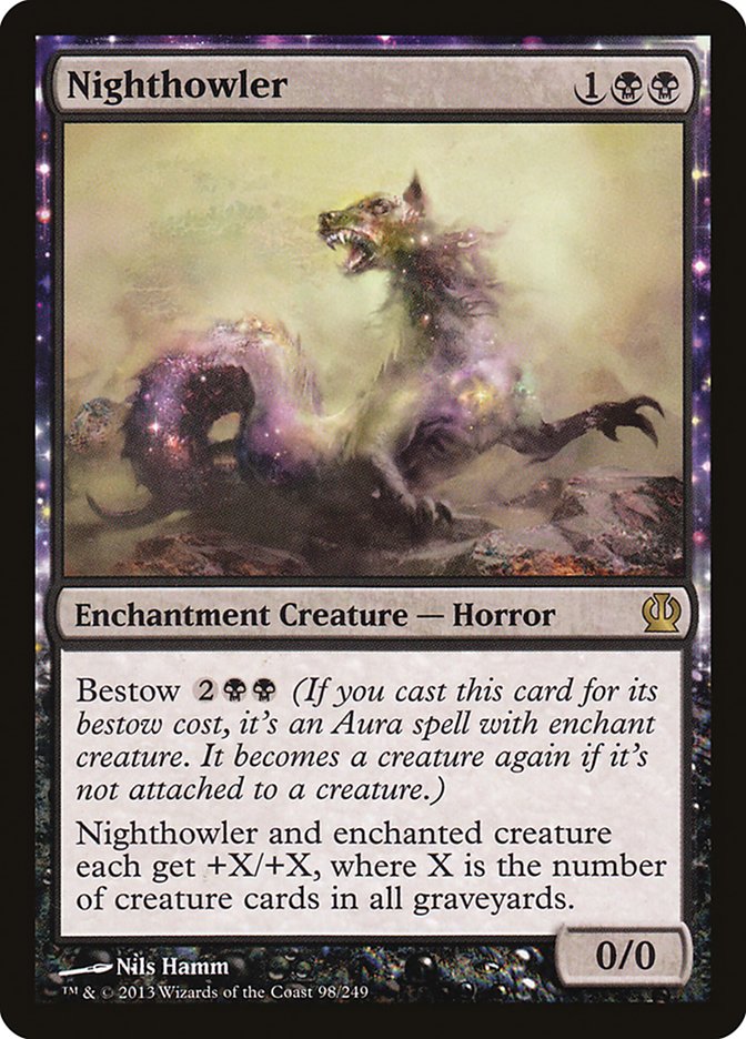 This Is An Image Of The Magic The Gathering Card Nighthowler From The Set Commander Legends: Battle for Baldur's Gate - Designed By Artist Nils Hamm