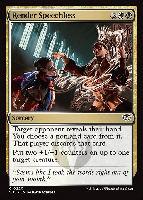 Render Speechless - FOIL