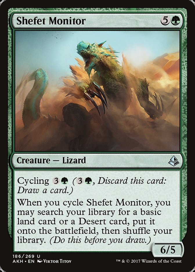 This Is An Image Of The Magic The Gathering Card Shefet Monitor From The Set Amonkhet - Designed By Artist Viktor Titov