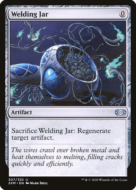 This Is An Image Of The Magic The Gathering Card Welding Jar From The Set Double Masters - Designed By Artist Mark Brill