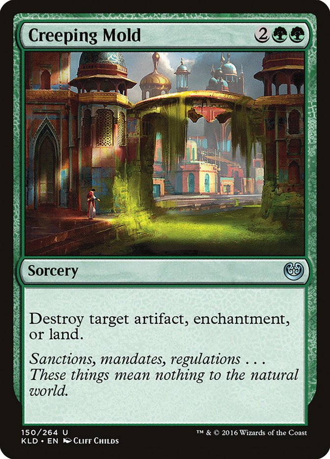 This Is An Image Of The Magic The Gathering Card Creeping Mold From The Set Kaladesh - Designed By Artist Cliff Childs