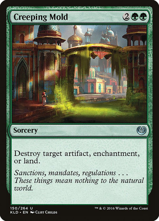 This Is An Image Of The Magic The Gathering Card Creeping Mold From The Set Kaladesh - Designed By Artist Cliff Childs