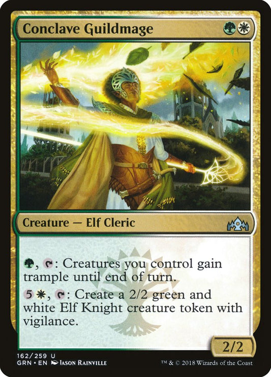 This Is An Image Of The Magic The Gathering Card Conclave Guildmage From The Set Guilds of Ravnica - Designed By Artist Jason Rainville