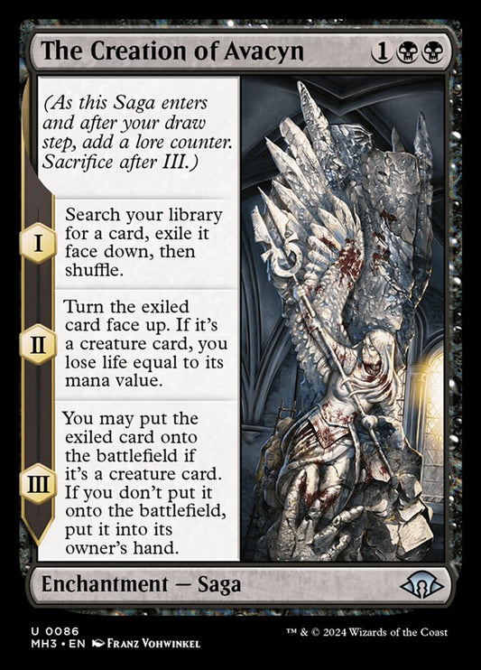 This Is An Image Of The Magic The Gathering Card The Creation of Avacyn From The Set Modern Horizons 3 - Designed By Artist Franz Vohwinkel