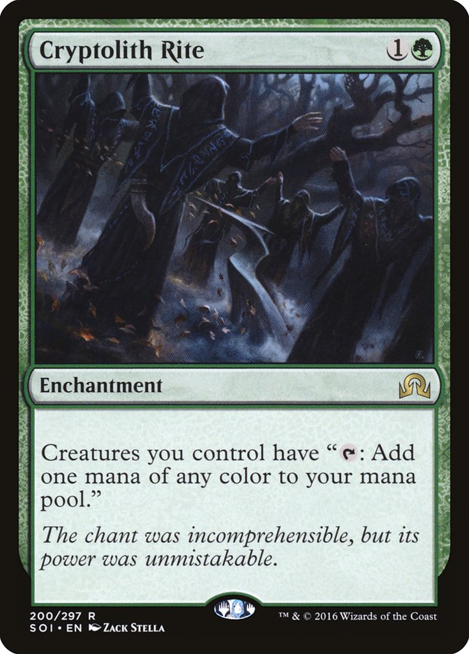 This Is An Image Of The Magic The Gathering Card Cryptolith Rite From The Set Innistrad Remastered - Designed By Artist Zack Stella