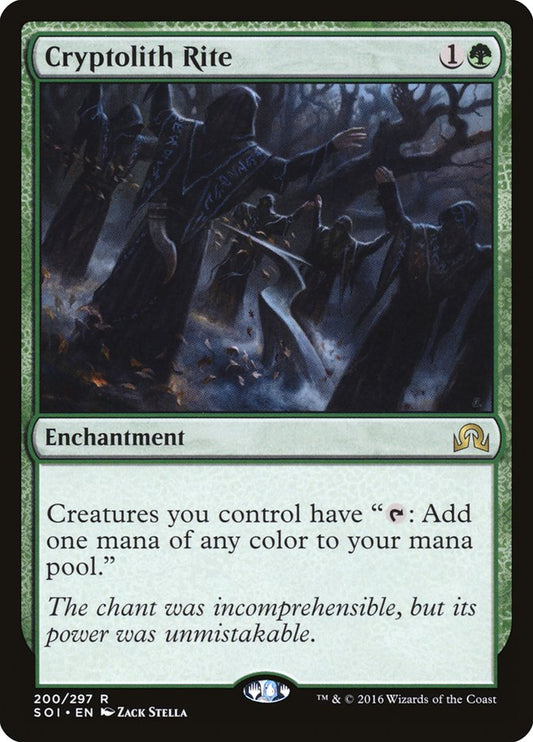 This Is An Image Of The Magic The Gathering Card Cryptolith Rite From The Set Innistrad Remastered - Designed By Artist Zack Stella