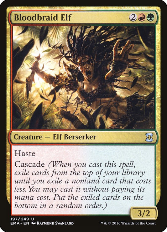 This Is An Image Of The Magic The Gathering Card Bloodbraid Elf From The Set Double Masters 2022 - Designed By Artist Raymond Swanland