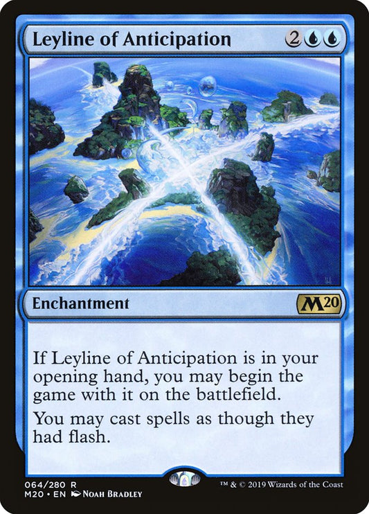 This Is An Image Of The Magic The Gathering Card Leyline of Anticipation From The Set Commander Legends: Battle for Baldur's Gate - Designed By Artist Charles Urbach