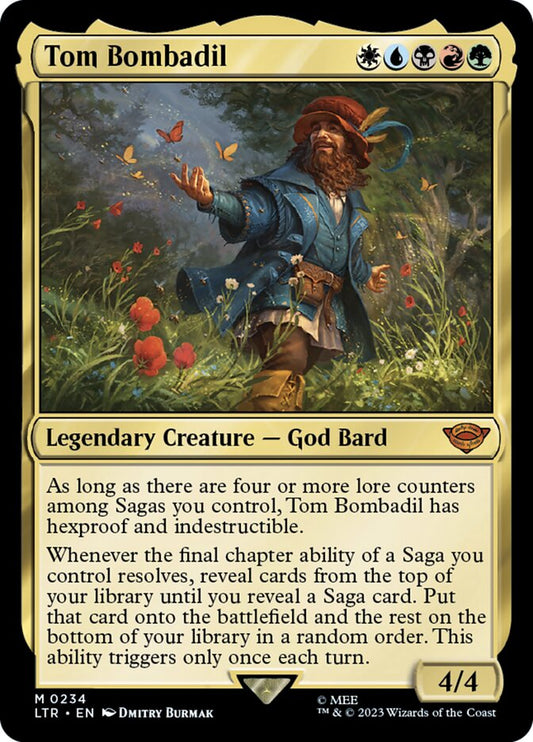 This Is An Image Of The Magic The Gathering Card Tom Bombadil From The Set The Lord of the Rings: Tales of Middle-earth - Designed By Artist Dmitry Burmak