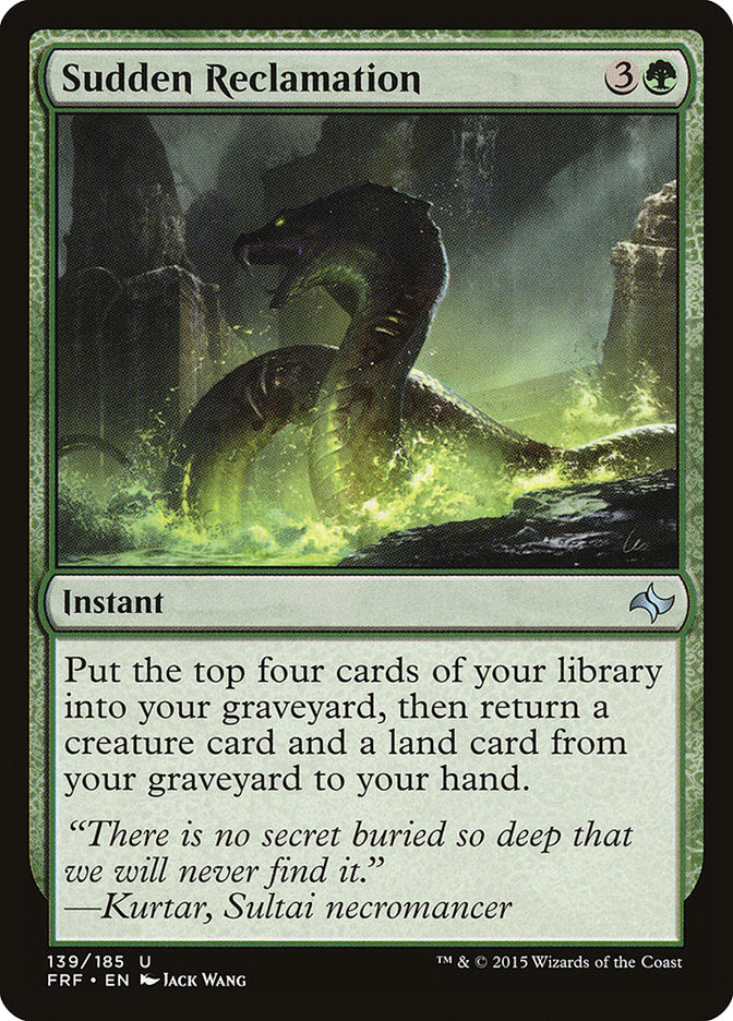 This Is An Image Of The Magic The Gathering Card Sudden Reclamation From The Set Fate Reforged - Designed By Artist Jack Wang