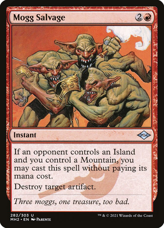 This Is An Image Of The Magic The Gathering Card Mogg Salvage From The Set Modern Horizons 2 - Designed By Artist Paolo Parente