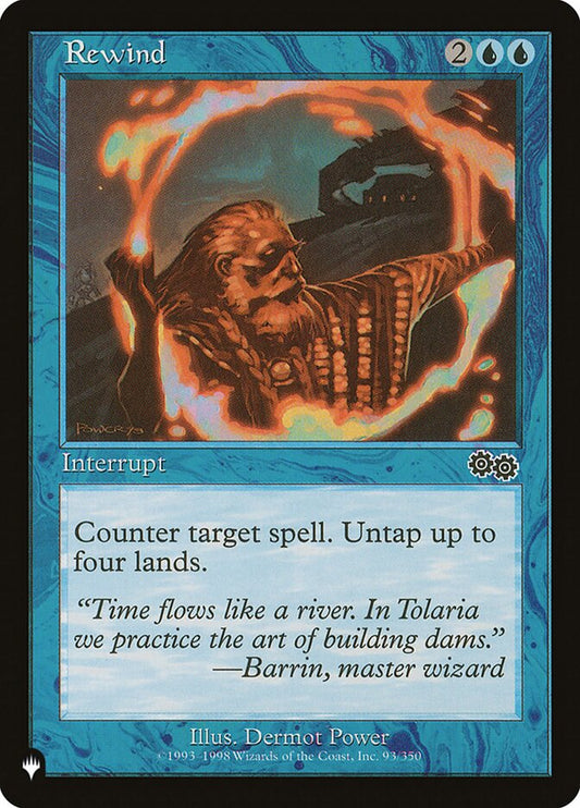 This Is An Image Of The Magic The Gathering Card Rewind From The Set Core Set 2021 - Designed By Artist Dermot Power