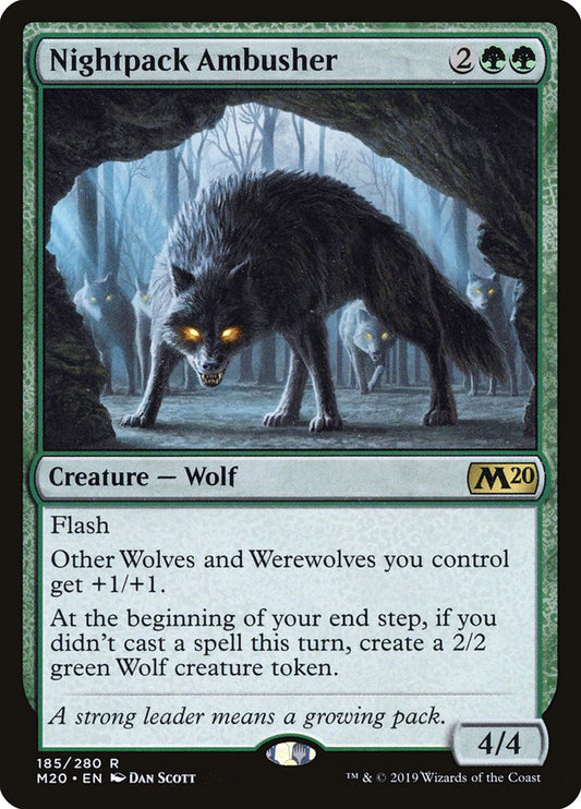This Is An Image Of The Magic The Gathering Card Nightpack Ambusher From The Set Core Set 2020 - Designed By Artist Dan Murayama Scott