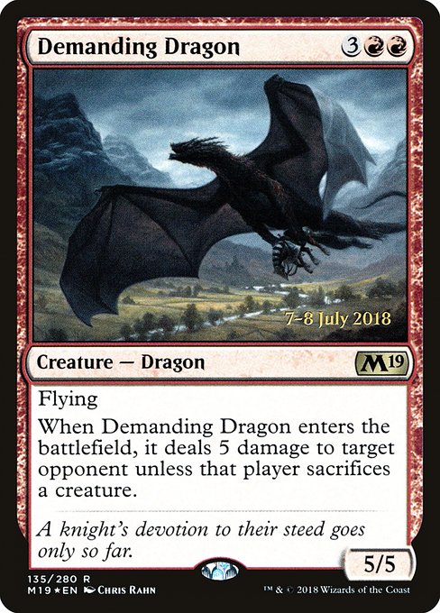 Demanding Dragon - FOIL