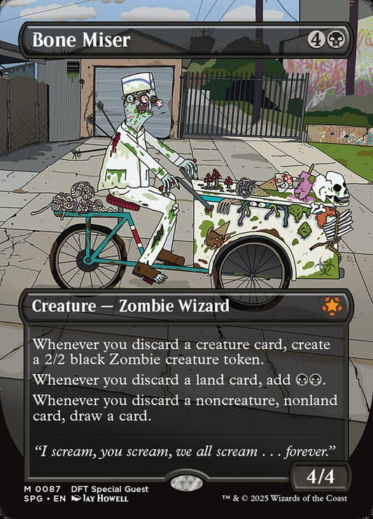 This Is An Image Of The Magic The Gathering Card Bone Miser From The Set Commander 2019 - Designed By Artist Antonio José Manzanedo