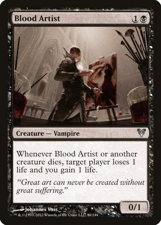 This Is An Image Of The Magic The Gathering Card Blood Artist From The Set Innistrad Remastered - Designed By Artist LA Draws