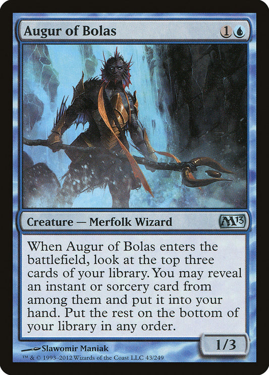 This Is An Image Of The Magic The Gathering Card Augur of Bolas From The Set War of the Spark - Designed By Artist Alex Konstad