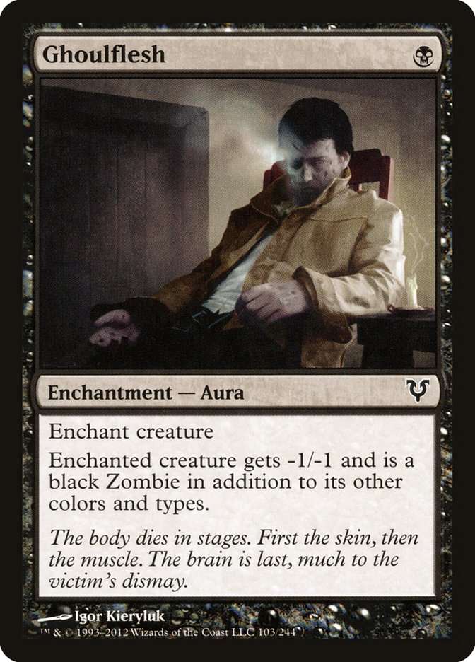 This Is An Image Of The Magic The Gathering Card Ghoulflesh From The Set Avacyn Restored - Designed By Artist Igor Kieryluk
