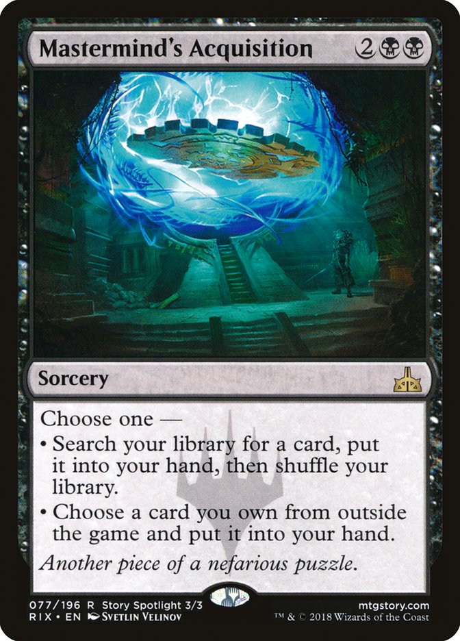 This Is An Image Of The Magic The Gathering Card Mastermind's Acquisition From The Set Rivals of Ixalan - Designed By Artist Svetlin Velinov