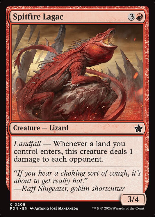 This Is An Image Of The Magic The Gathering Card Spitfire Lagac From The Set Foundations - Designed By Artist Antonio José Manzanedo