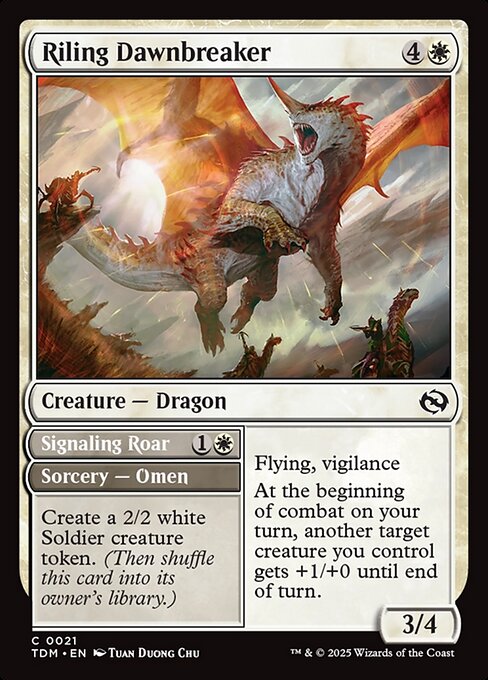 Riling Dawnbreaker // Signaling Roar - FOIL