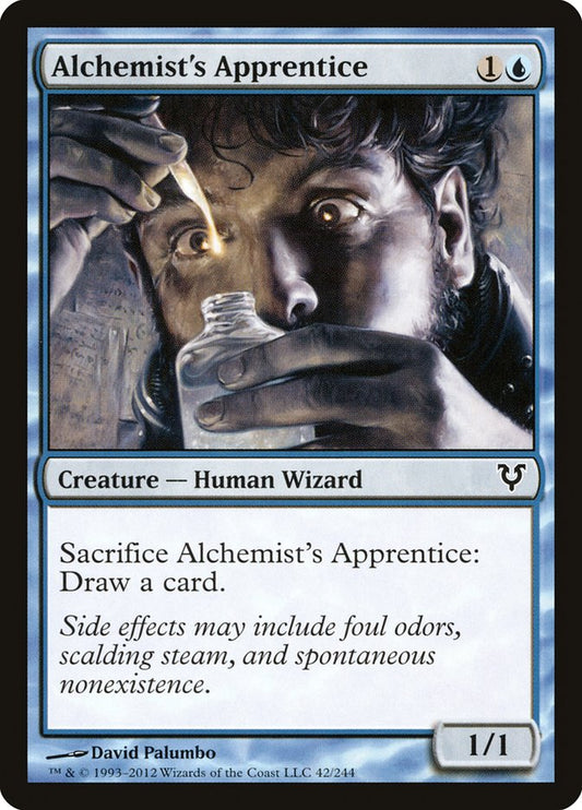 This Is An Image Of The Magic The Gathering Card Alchemist's Apprentice From The Set Avacyn Restored - Designed By Artist David Palumbo