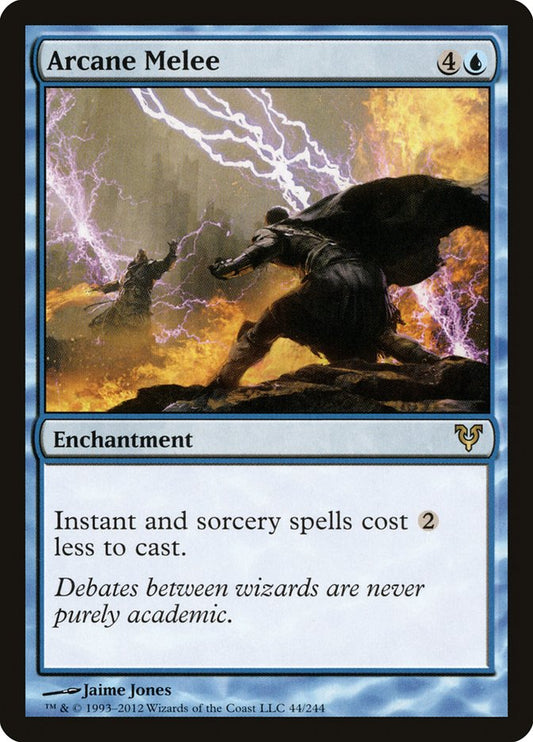 This Is An Image Of The Magic The Gathering Card Arcane Melee From The Set Commander 2013 - Designed By Artist Jaime Jones