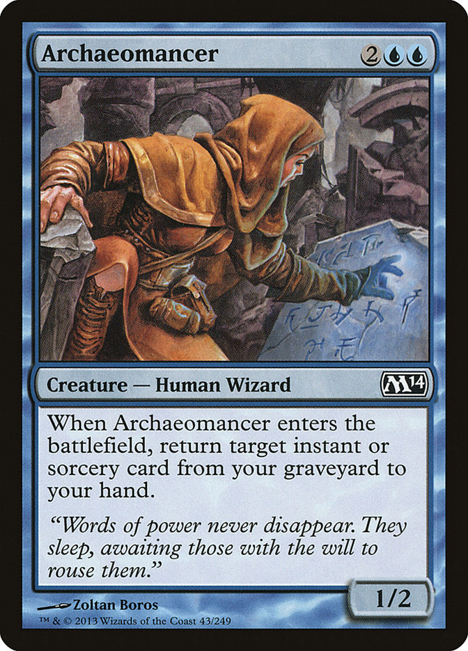 This Is An Image Of The Magic The Gathering Card Archaeomancer From The Set Ultimate Masters - Designed By Artist Zoltan Boros