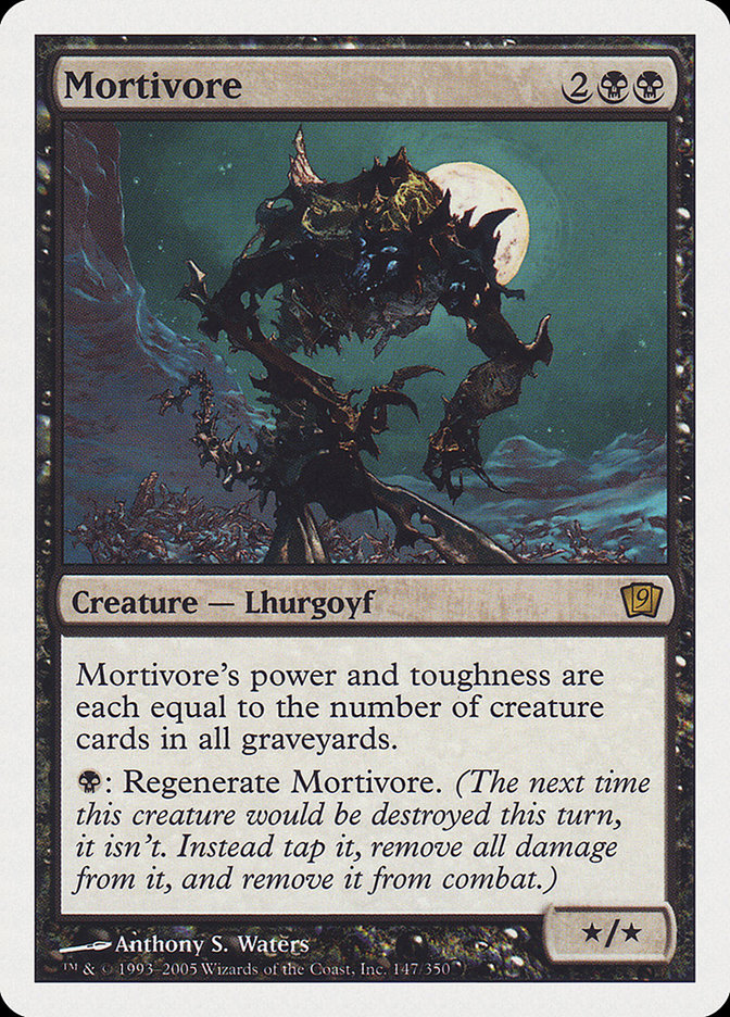 This Is An Image Of The Magic The Gathering Card Mortivore From The Set Commander Anthology Volume II - Designed By Artist Anthony S. Waters