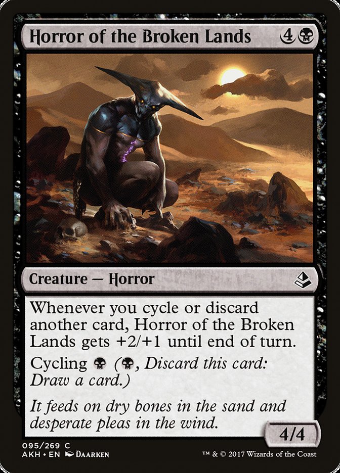 This Is An Image Of The Magic The Gathering Card Horror of the Broken Lands From The Set Masters 25 - Designed By Artist Daarken