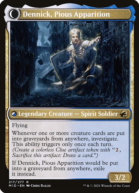 Dennick, Pious Apprentice // Dennick, Pious Apparition - FOIL