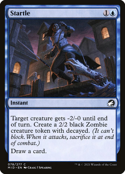 This Is An Image Of The Magic The Gathering Card Startle From The Set Innistrad: Midnight Hunt - Designed By Artist Craig J Spearing