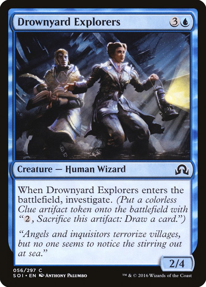 This Is An Image Of The Magic The Gathering Card Drownyard Explorers From The Set Shadows over Innistrad - Designed By Artist Anthony Palumbo