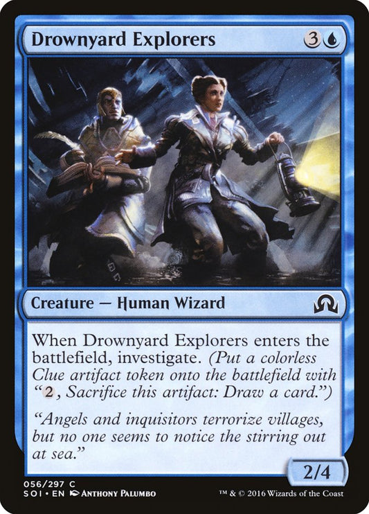 This Is An Image Of The Magic The Gathering Card Drownyard Explorers From The Set Shadows over Innistrad - Designed By Artist Anthony Palumbo