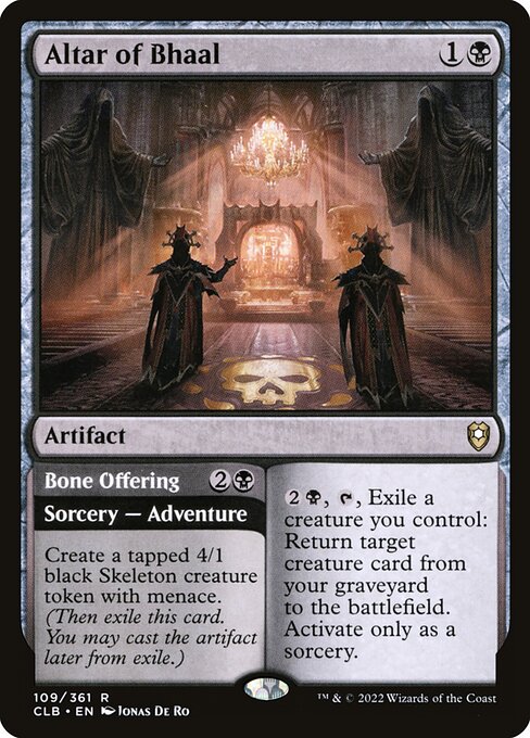 Altar of Bhaal // Bone Offering - FOIL